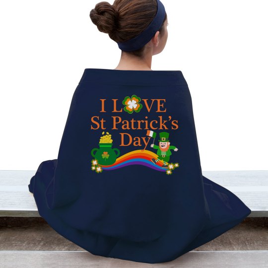 I Love St Patrick's Day, Stadium Blanket