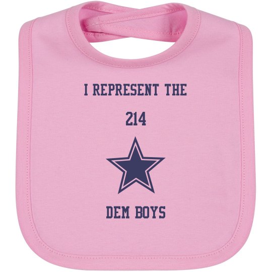 I Represent The 214 - Baby Bib