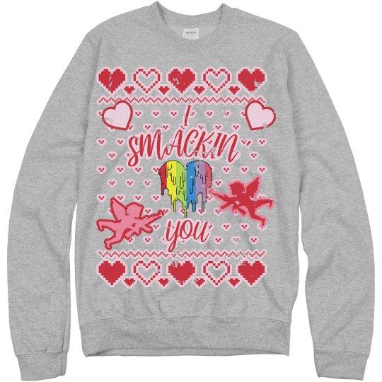 I SMACKIN' LOVE YOU (HEATHER-GREY DISTRESSED)