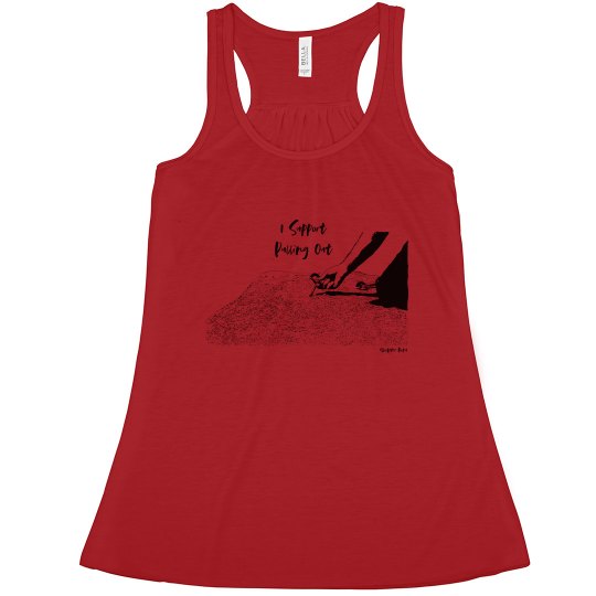 I Support Pulling Out - Women - Flowy Racerback Tank
