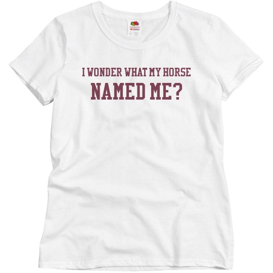 I wonder... I wonder...