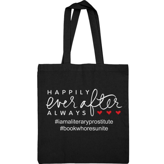 #iamaliteraryprostitute tote white font