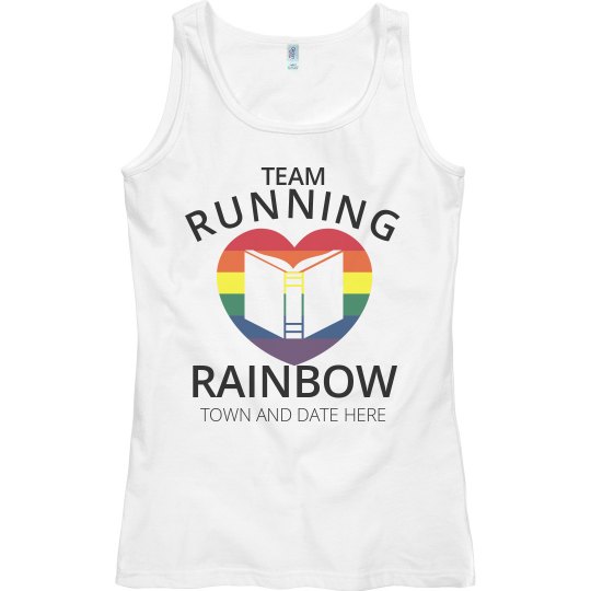 Idea: Team Running Rainbow Color Run White Tank Top