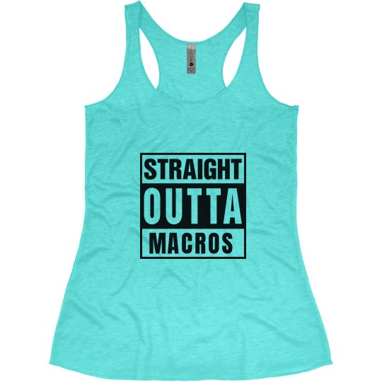 IIFYM straight outta macros tank top lots of colors IIFYM straight outta macros tank top lots of colors