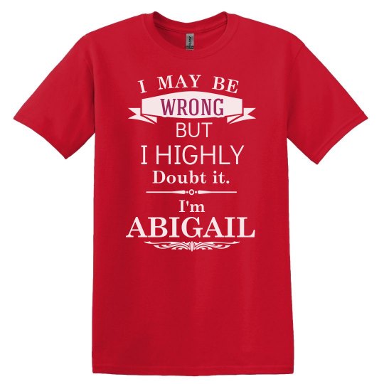 I'm Abigail