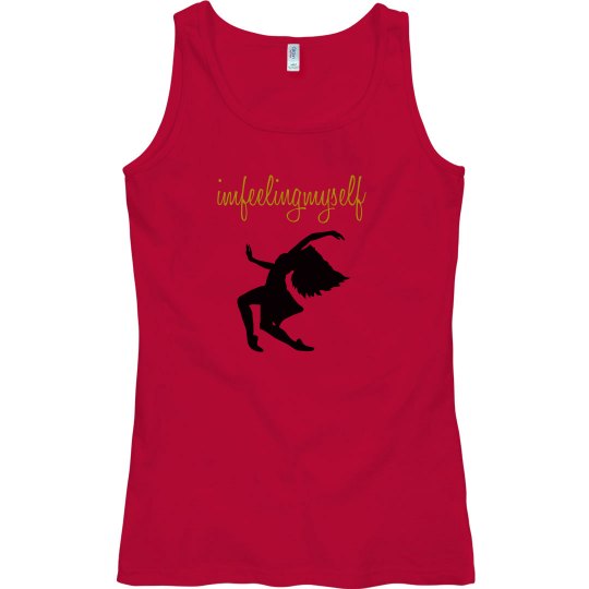 I'm Feeling Myself Gold Text Tank