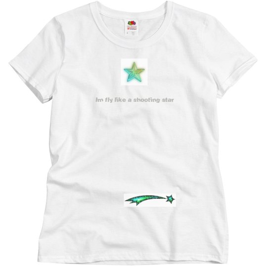 Im fly like a shooting star top green Im fly like a shooting star top green