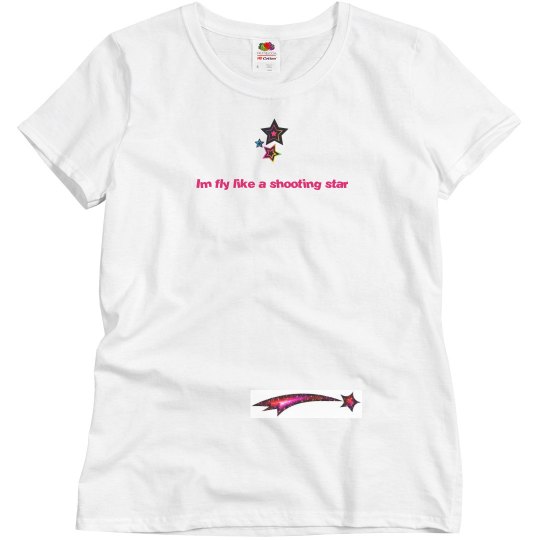 Im fly like a shooting star top pink Im fly like a shooting star top pink