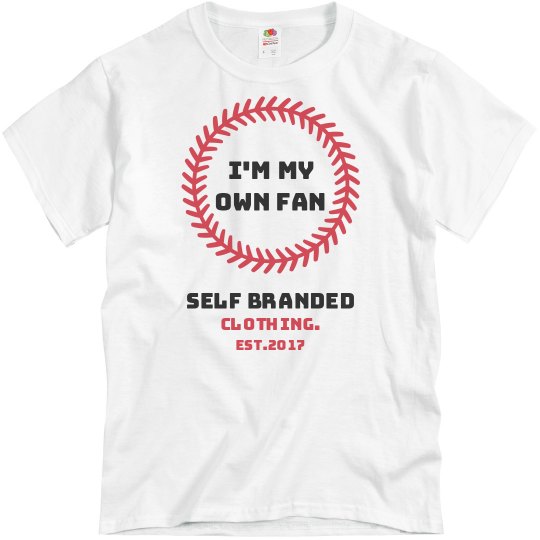Im my own fan White/Red-Blk Tee