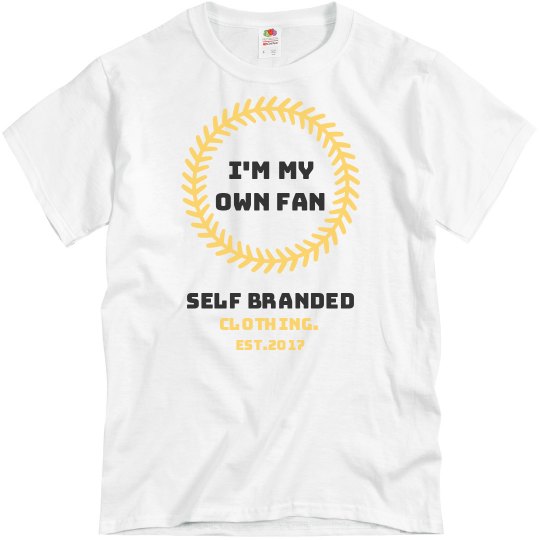 Im my own fan Yellow/Blk Tee Im my own fan Yellow/Blk Tee