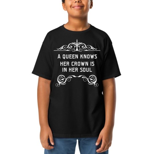In her soul tee (youth) BLK