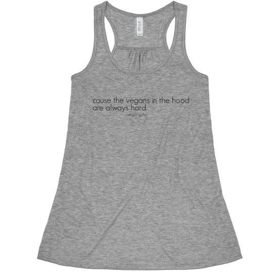 in the hood... racerback tank
