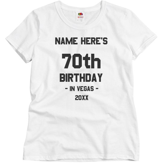 In Vegas 70th Birthday