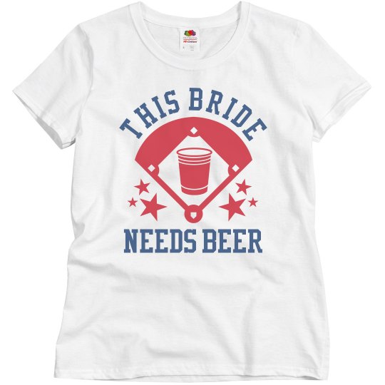 Inexpensive Baseball Bachelorette Party Beer Bride