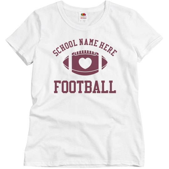 Inexpensive Budget Priced Custom Football Mom Shirt