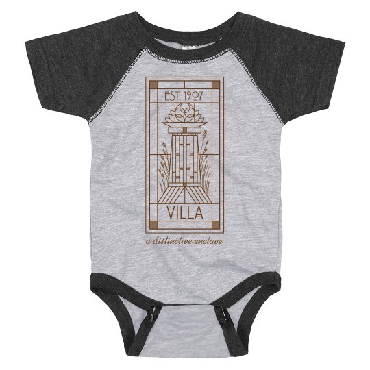 INFANT Original Villa Line Logo Raglan BODYSUIT