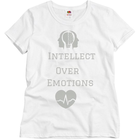 Intellect over emotions aquatic/silver