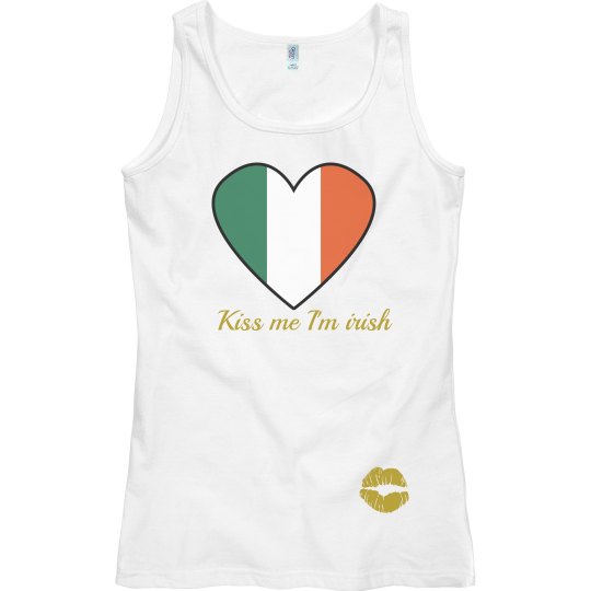 Irish flag ladies top