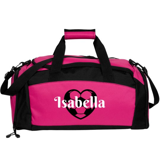 Isabella. Soccer bag