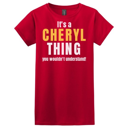 It's a Cheryl thing