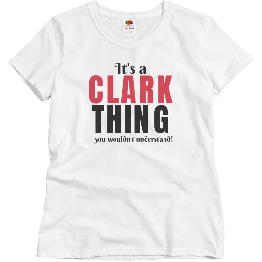It's a Clark thing It's a Clark thing
