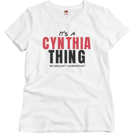 It's a cynthia thing