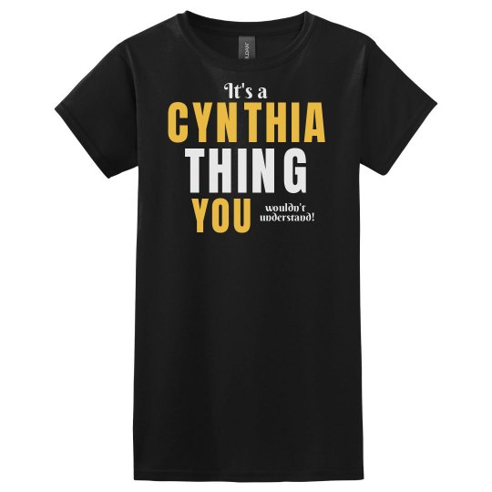It's a Cynthia thing