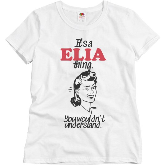 It's a Elia thing It's a Elia thing