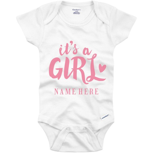 it's a girl onesie