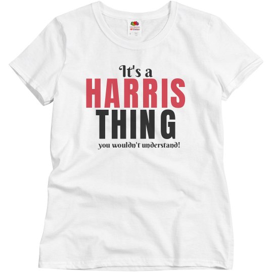 It's a Harris thing