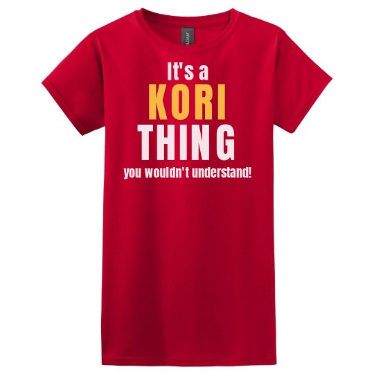 it's a Kori thing