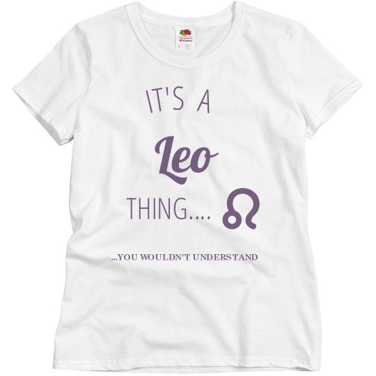 its a leo thing
