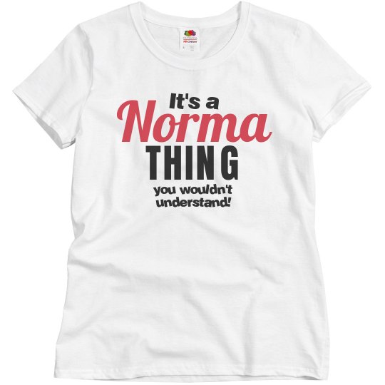 It's a Norma thing