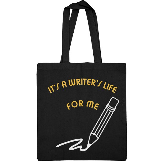 IT'S A WRITER'S LIFE FOR ME BASIC TOTE IT'S A WRITER'S LIFE FOR ME BASIC TOTE