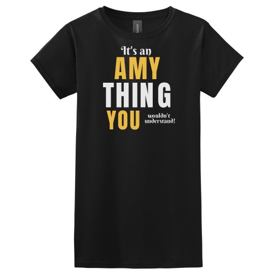 It's an amy thing