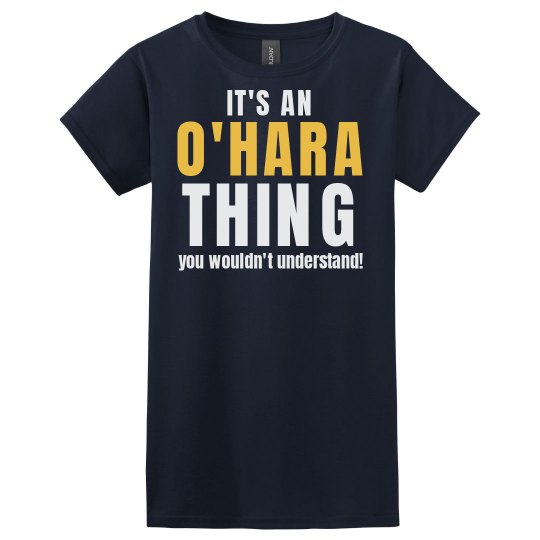 It's an O'Hara thing