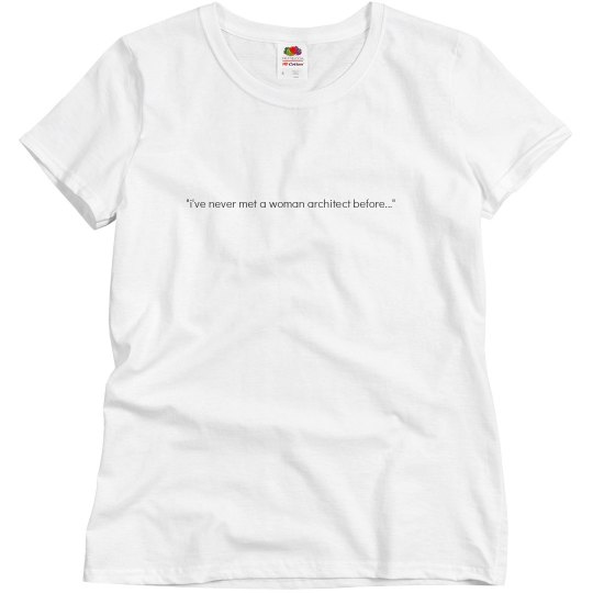 "I've never met..." black on white tee "I've never met..." black on white tee
