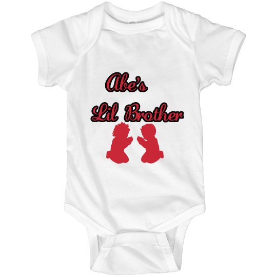 j3's abe lil bro onesie
