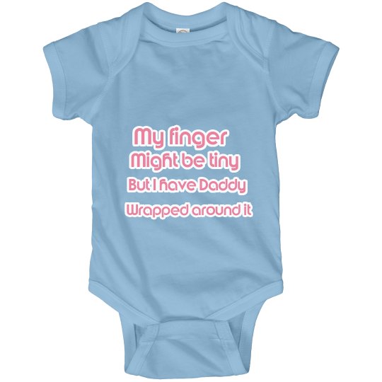 Jai'ana's tiny finger onesie