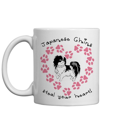 Japanese Chins Steal Your Heart - Coffee Cup/Mug Japanese Chins Steal Your Heart - Coffee Cup/Mug