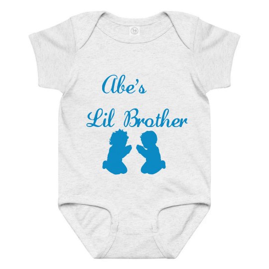 jc abe lil brother onesie