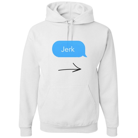 JERK matching shirt white hoodie