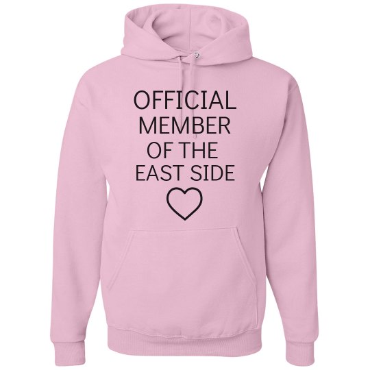 JERK, PRUDE text messages pink hoodie
