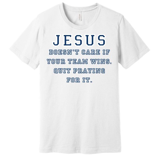 Jesus: Not A Sports Fan 