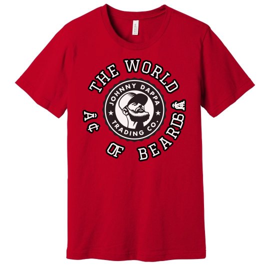 Johnny Dappa Trading Co. The World of Beards T-Shirt