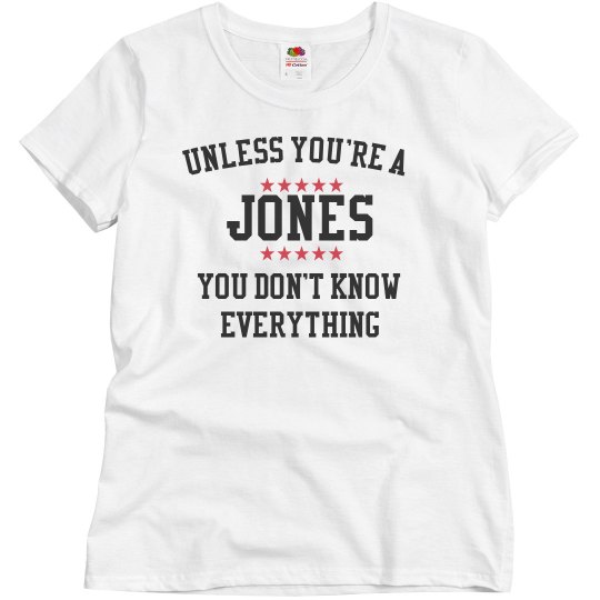 Jones know everything