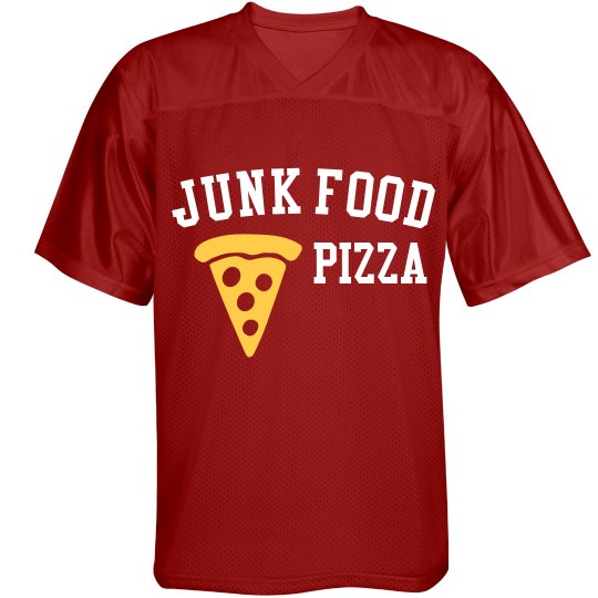 Junk Food Pizza Maroon Jersey