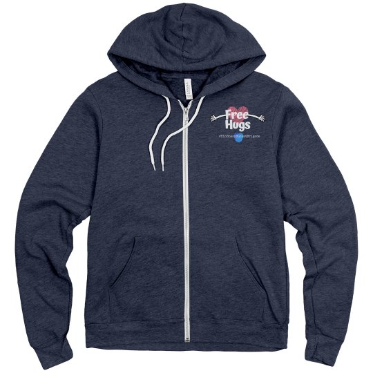 KBB Free Hugs Fleece zip up hoodie KBB Free Hugs Fleece zip up hoodie