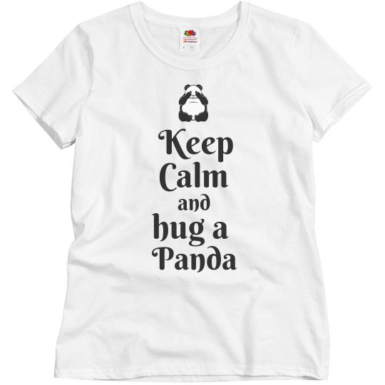 Keep calm hug a panda