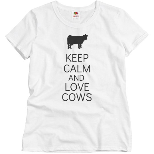 Keep calm love cows